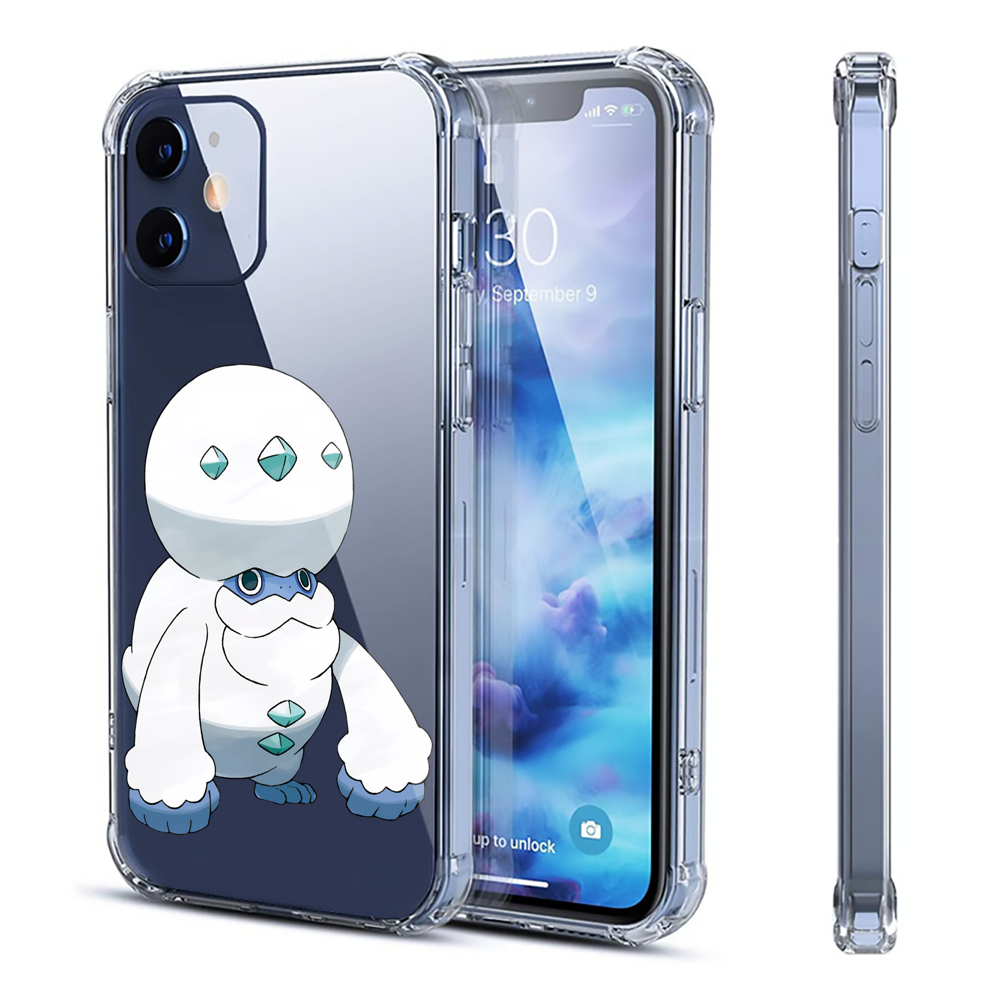 （画像用） ポケットモンスター Pokémon 【iPhone 12シリーズ対応】透明スマホケース（クリアソフトケース）